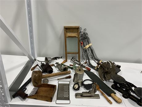 LOT OF MISC ANTIQUES
