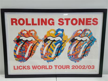 ORIGINAL POSTER ROLLING STONES LICKS WORLD TOUR 2003/03 (38"x26")