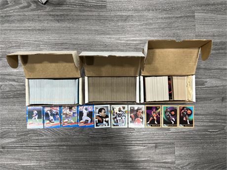 3 BOXES OF MISC SPORTS CARDS