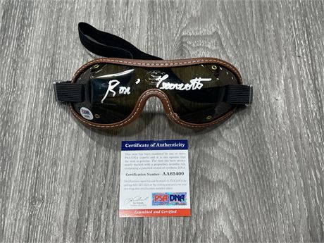 RON TURCOTTE SIGNED REPLICA HORSE RACING GOGGLES - PSA AUTHENTIC