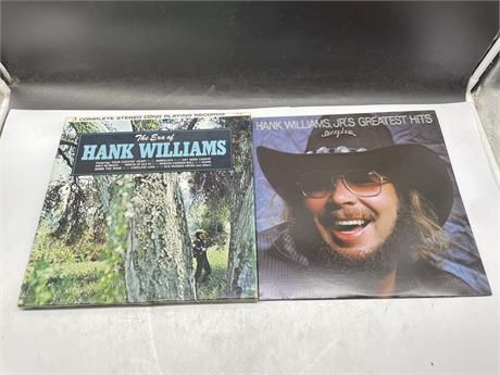 2 HANK WILLIAMS JR’S RECORDS - EXCELLENT (E)
