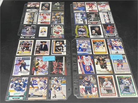 36 MISC NHL CARDS (Includes 18 rookies)