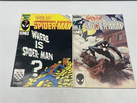 WEB OF SPIDER-MAN #1 & #18
