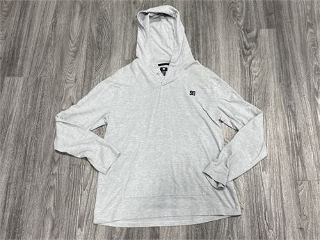 GREY DC HOODIE SIZE LARGE - GOOD CONDITION