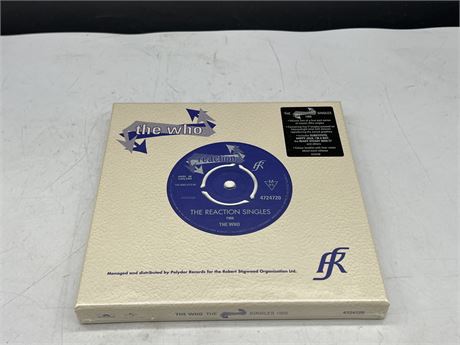 SEALED - THE WHO - “REACTION SINGLES” (4) 7” + EP RECORD BOX SET