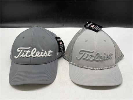 2 NEW TITLEIST HATS W/ TAGS