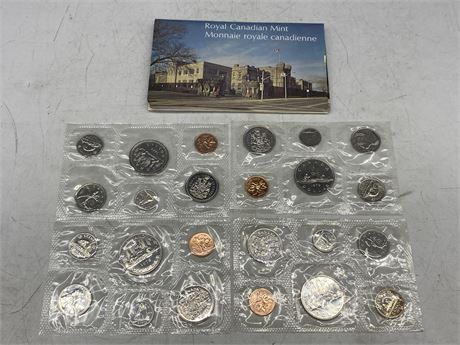 4 CANADA PROOF UNCIRCULATED COIN SETS