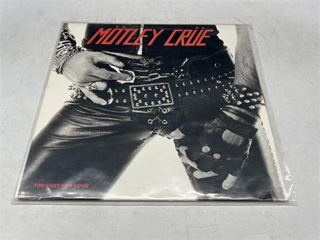 MOTLEY CRÜE - TOO FAST FOR LOVE - NEAR MINT (NM)