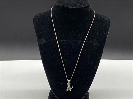 925 ITALY CHAIN NECKLACE + PENDANT (20”)