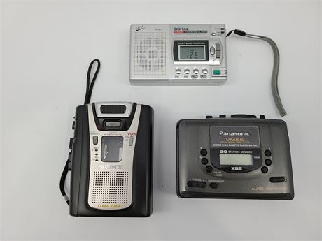 M-ZONE WORLD RADIO - SONY VOICE RECORDER - PANASONIC RQ-V197