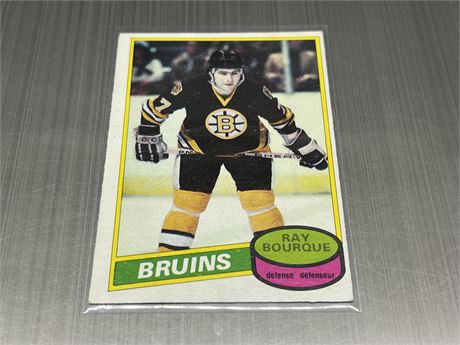 1980/81 OPC RAY BOURQUE ROOKIE - CLEAN CONDITION