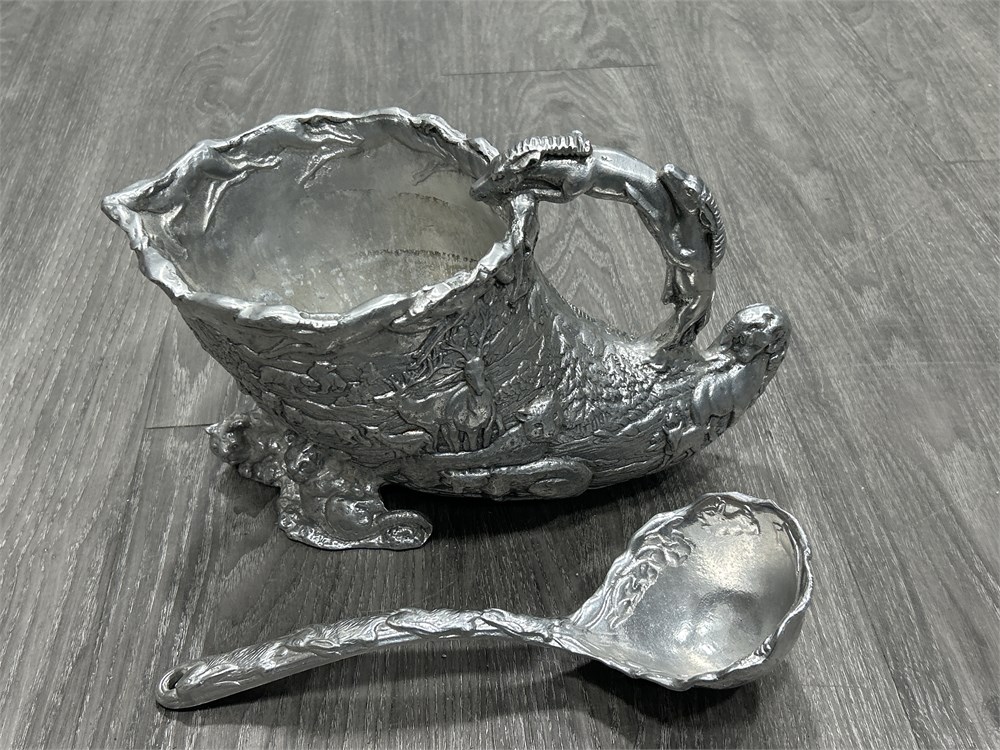 Urban Auctions - VINTAGE ARTHUR COURT ENDANGERED KINGDOM CAST ALUMINUM ...