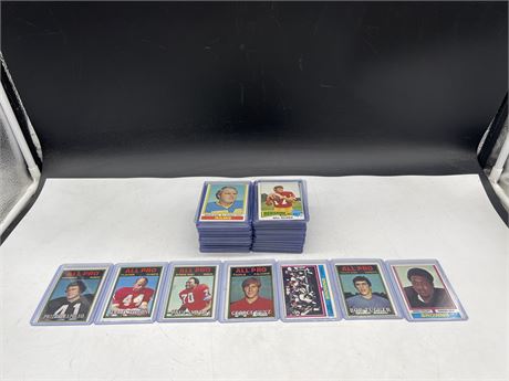 LOT OF 1970’s-80’s FOOTBALL CARDS - LOTS OF STARS