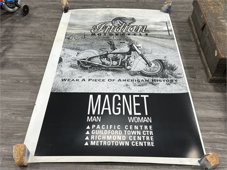 LARGE INDIAN MOTORCYCLE POSTER (4ftx6ft)