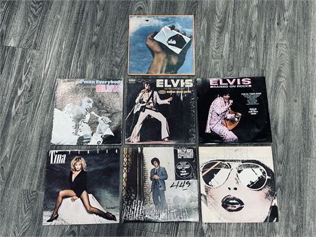 7 ASSORTED RECORDS (SOME SLIGHTLY SCRATCHED)