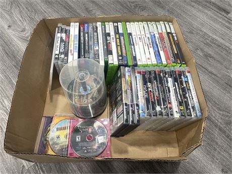 LOT OF MISC VIDEO GAMES (AS IS - MOST GAMES HAVE BEEN RESURFACED)