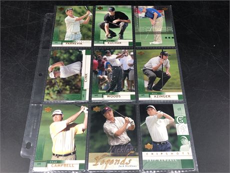 2002 PGA CARDS (INCLUDES TIGER WOODS)