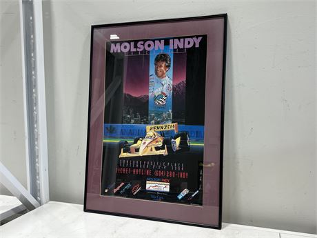 FRAMED MOLSON INDY POSTER (21”x29”)