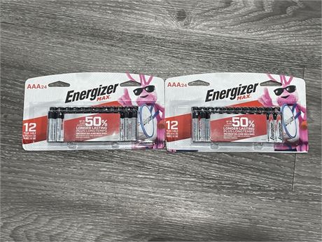 2 NEW PACKS OF ENERGIZER AAA BATTERIES