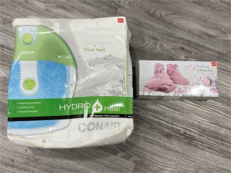 HYDRO HEAL & 3 PIECE SPA SET (Both never used)