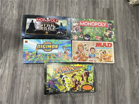 VARIOUS BOARD GAMES - UNSURE IF COMPLETE OR NOT