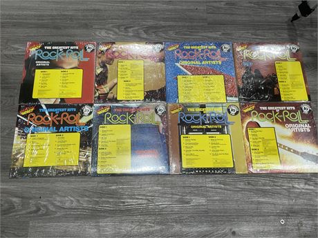 IMPACT THE GREATEST HITS OF ROCK N’ ROLL 8 LP’S