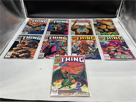 9 THE THING COMICS INCLUDING #1