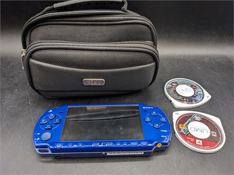 PSP CONSOLE AND GAMES - WORKING - GAME SLOT SLIGHTLY LOOSE
