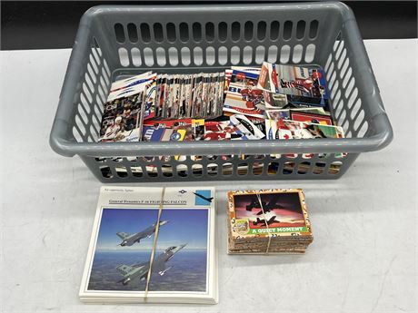 LOT OF SPORT CARDS MOSLTY NHL & DESERT STORM TRADING CARDS