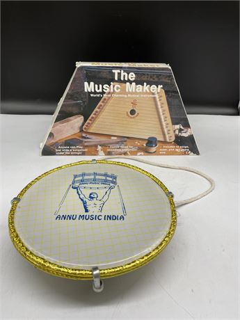 THE MUSIC MAKER & ANNU MUSIC INDIA DRUM (9” DIAMETER)