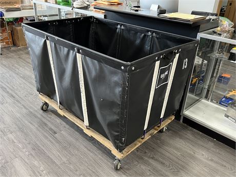 LARGE ULINE ROLLING CART - $600 RETAIL - 54”x37”x34”