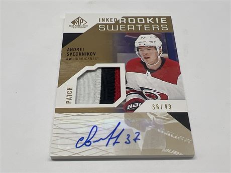 ANDREI SVECHNIKOV AUTO PATCH SP INKED SWEATERS CARD 36/49