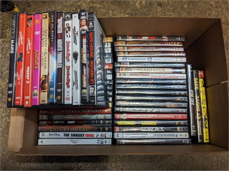 COLLECTION OF MISC DVDS - MOSTLY VERY GOOD CONDITION