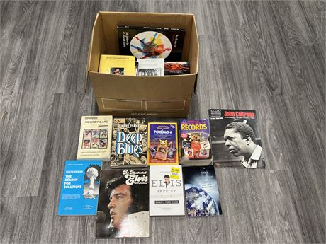 BOX OF MISC BOOKS, GUIDES & ECT