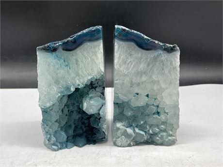AGATE BOOKENDS - 6”