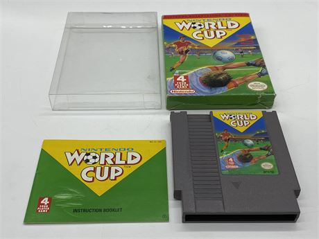 WORLD CUP - NES COMPLETE W/BOX & MANUAL - EXCELLENT CONDITION