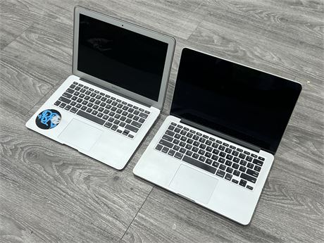 2 MACBOOK LAPTOPS - UNTESTED / AS IS