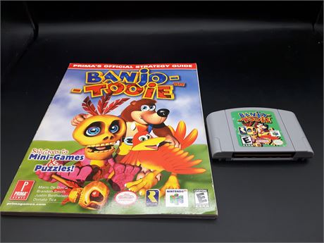 BANJO TOOIE WITH GUIDE BOOK - EXCELLENT CONDITION - N64