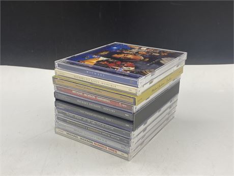 10 MICHAEL JACKSON CDS - EXCELLENT COND.