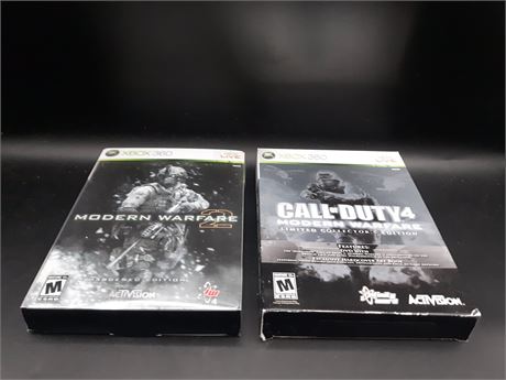 COLLECTION OF CALL OF DUTY COLLECTORS EDITION GAMES - XBOX 360
