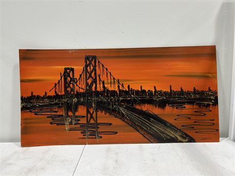 ORIGINAL SIGNED PAINTING ON BOARD (48”x24”)