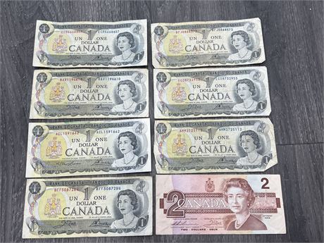 LOT OF CANADIAN PAPER CURRENCY