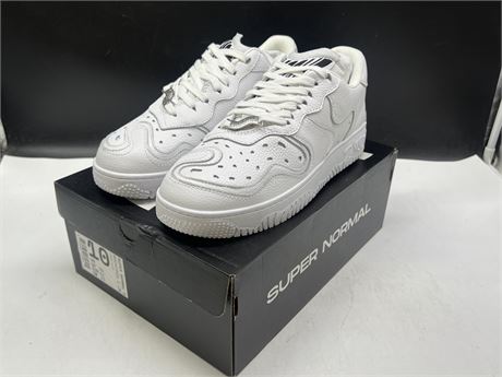 NEW MSCHF SUPER NORMAL COMMON WHITE SHOES - SIZE 10
