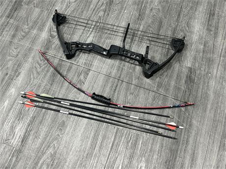 2 YOUTH BOWS & ARROWS