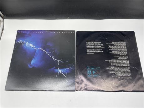 DIRE STRAITS - LOVE OVER GOLD W/ ORIGINAL INNER SLEEVE - EXCELLENT (E)