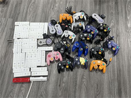 (AS-IS) MISC NINTENDO CONTROLLERS