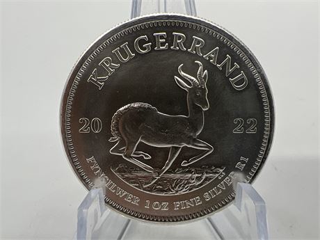 1 OZ 999 FINE SILVER KRUGERRAND COIN