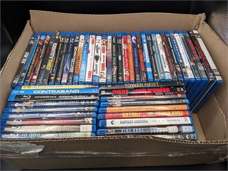 LARGE COLLECTION OF BLU-RAY MOVIES - EXCELLENT CONDITION