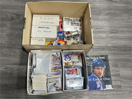 LARGE LOT OF MISC NHL CARDS / COLLECTABLES - NO SHIPPING