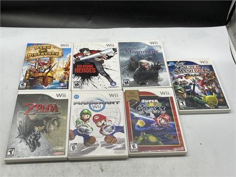 7 MISC WII GAMES